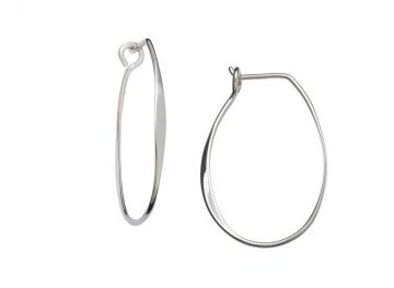 Olivia Hoop Earring - Size & Metal Choices
