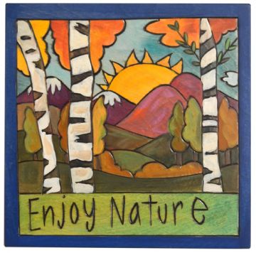 Enjoy Nature Autumn Plaque
