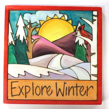 Explore Winter Plaque