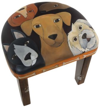 Five Dogs Cushioned Seat