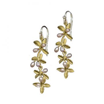 Flowering Thyme Long Wire Earrings