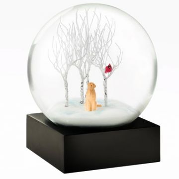 Lab in the Woods Snow Globe