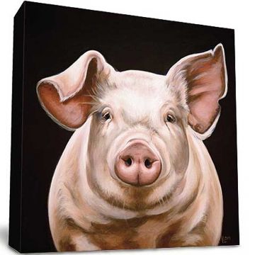 Walter Pig Canvas Print