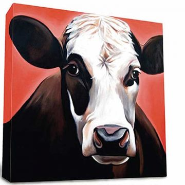Jackie Cow Canvas Print