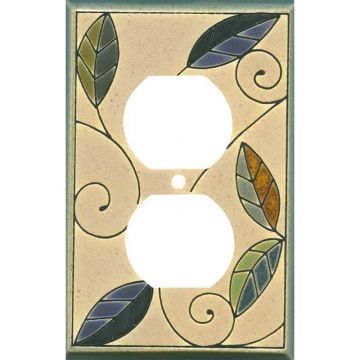 Mosaic Leaves Switch Plate