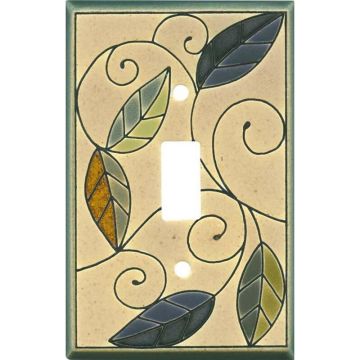 Mosaic Leaves Switch Plate