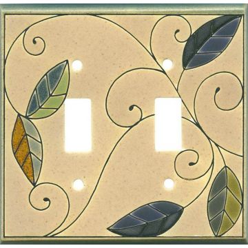 Mosaic Leaves Switch Plate
