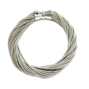 Multi Twist Piano Wire Magnetic Bracelet - Color Options