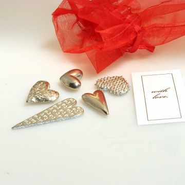 Bag of Heart Pocket Charms