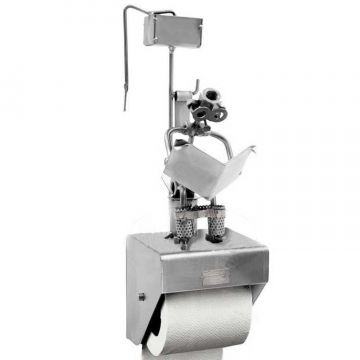 Steel Sculpture Toilet Paper Holder