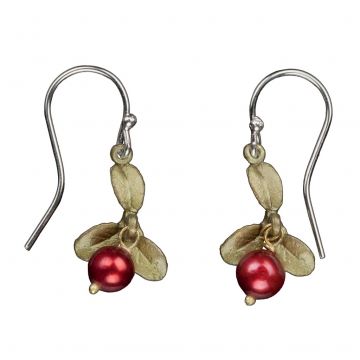 Cranberry Drop Earrings