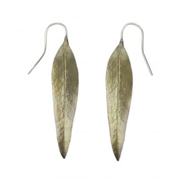 Eucalyptus Long Leaf Drop Earrings
