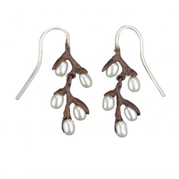 Pussy Willow Drop Wire Earrings