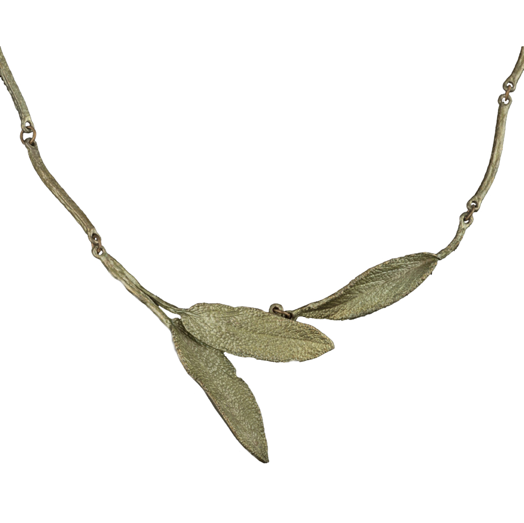 Sage Leaf Necklace