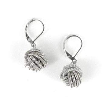 Knot Piano Wire Earrings - Color Options