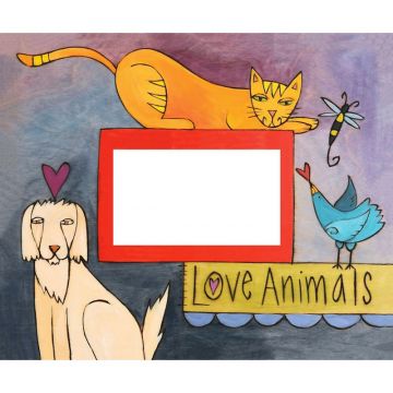 Dogs & Cats & Birds Oh My! Picture Frame
