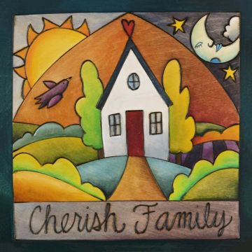 9" x 9" Fly Home Plaque