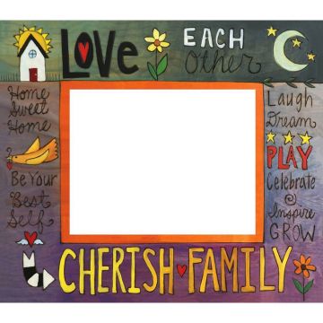 What a family Means Picture Frame