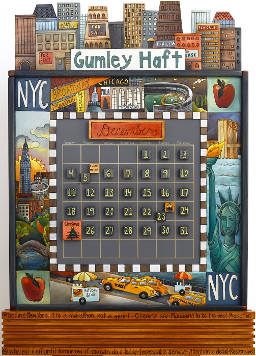 Custom Sticks Perpetual Calendar