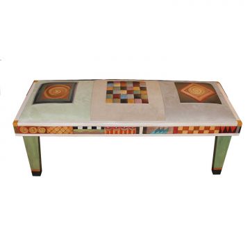 4 Foot Leather Bench