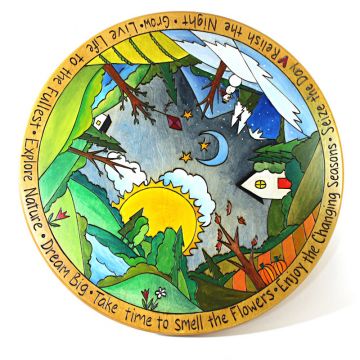 Four Seasons Bright Landscape Lazy Susan