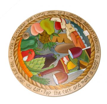 Artichoke, Pears, Apples & Wine Lazy Susan