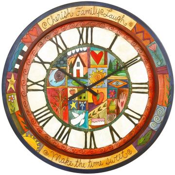 Sticks Make the Time Sweet Round Clock