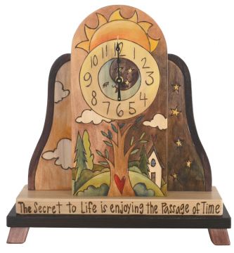 Sticks The Secret To Life Mantel Clock