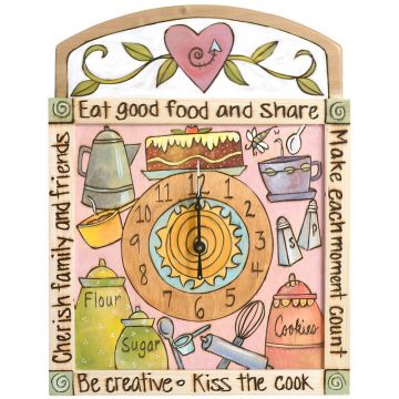 Sticks Icing on the Cake Square Wall Clock