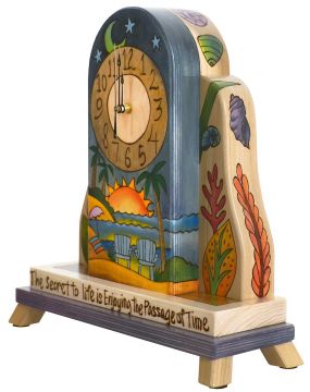 Sticks Beach Life Mantel Clock