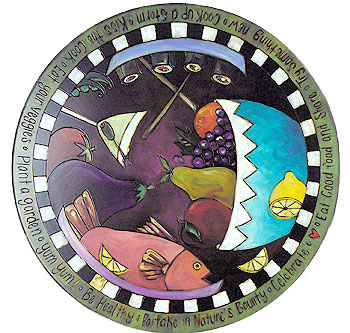 Sushi & Fruit Bowl Lazy Susan