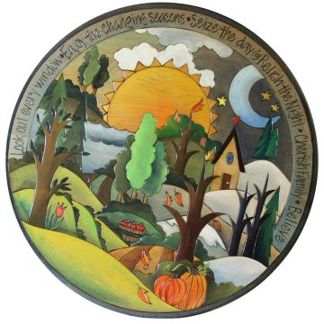 Four Seasons & Apple Basket Lazy Susan