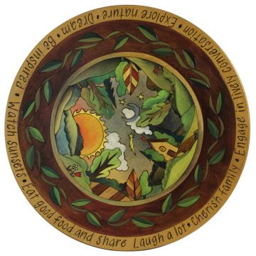 Leaf Vine Landscape Lazy Susan