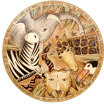 Safari Animal Lazy Susan