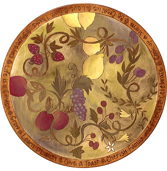 Floral Fruit Lazy Susan