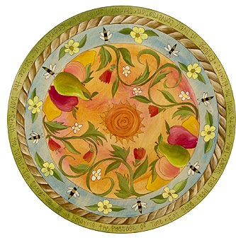 Bee and Daisy Border Lazy Susan