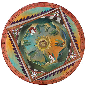 Vermont Barn Landscape Lazy Susan