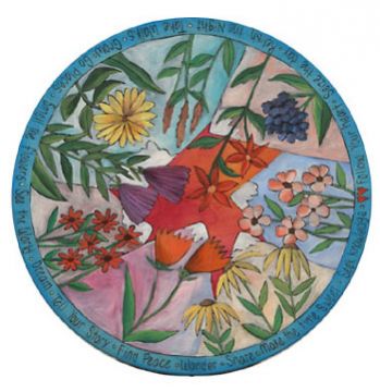 Flowers & Mountains Lazy Susan