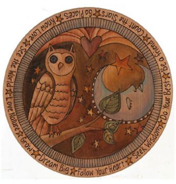 Owl and Moon Lazy Susan
