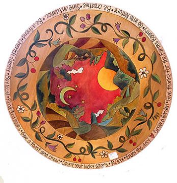 Floral Vine Landscape Lazy Susan