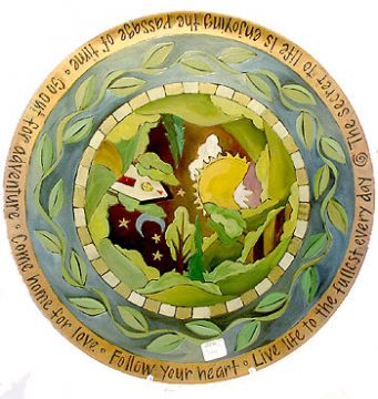 Vine Border Sticks Landscape Lazy Susan