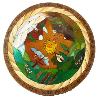 Rustic Seasonal Lazy Susan