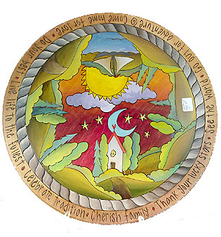 Cheery Landscape Lazy Susan