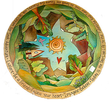 Summer Forest Landscape Lazy Susan