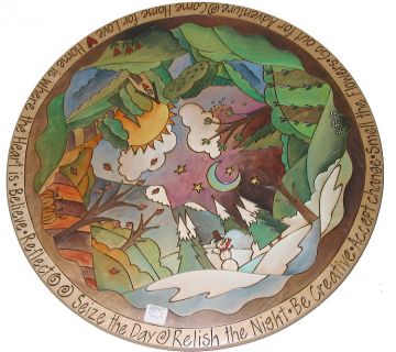 Four Seasons Snowman Lazy Susan