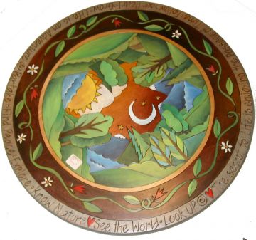 Flowers & Vine Landscape Lazy Susan