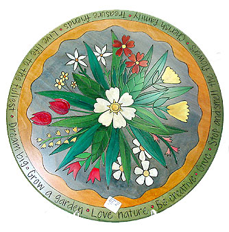 Daisy & Tulip Floral Lazy Susan