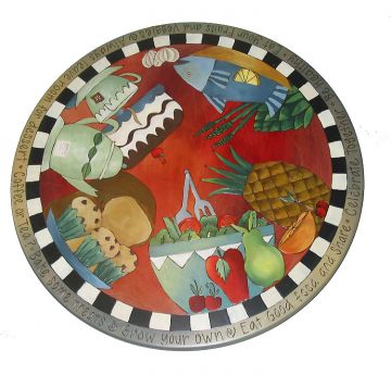 Dessert, Salad & Pineapple Lazy Susan