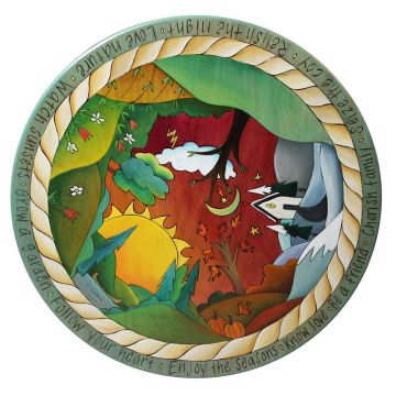 Four Seasons Landscape Lazy Susan