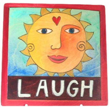 Laugh Happy Loving Sun Plaque